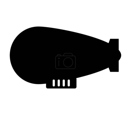 Illustration for Airship icon, vector illustration simple design - Royalty Free Image