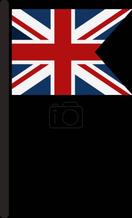 Ilustración de Bandera de Gran Bretaña, ilustración vectorial diseño simple - Imagen libre de derechos