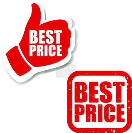 Illustration for Illustration of the Best Price Sign - Royalty Free Image