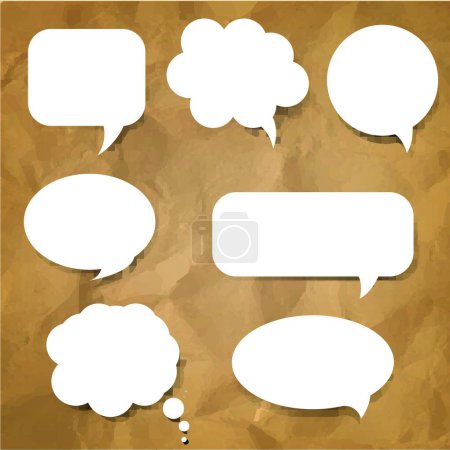 Illustration for Illustration of the Speech Bubble Set - Royalty Free Image