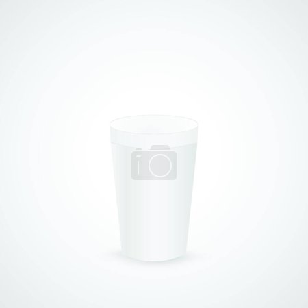Illustration for Illustration of the Styrofoam Cup - Royalty Free Image