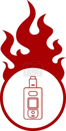 Téléchargez les illustrations : Electric cigarette personal vaporizer - en licence libre de droit