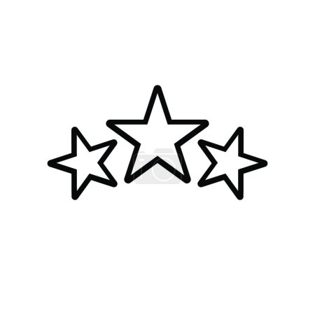 Illustration for "Award icon, stars logo in line style" - Royalty Free Image