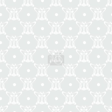 Ilustración de "Vector abstracto gris floral estilo Art Nouveau patrón sin costuras" - Imagen libre de derechos