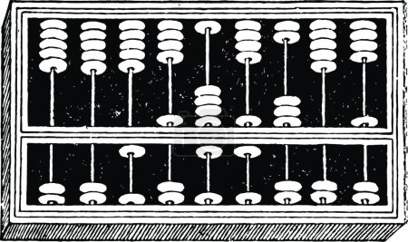 Ilustración de Diseño de ilustración vectorial Abacus vintage - Imagen libre de derechos