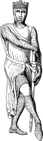 Ilustración de Robert of Normandy was a Effigy of Robert in Gloucester Cathedra - Imagen libre de derechos