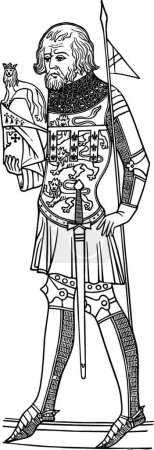 Ilustración de La efigie de Enrique I Duque de Lancaster es una efigie - Imagen libre de derechos