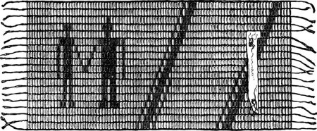 Ilustración de Wampum ilustración vector vintage en blanco y negro - Imagen libre de derechos