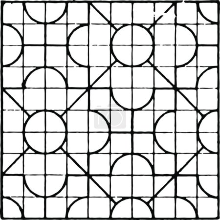 Ilustración de Tessellation vintage vector ilustración - Imagen libre de derechos