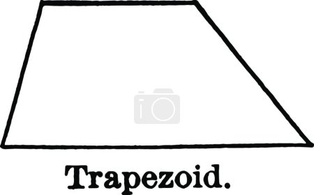 Ilustración de Trapezoid vintage vector illustration - Imagen libre de derechos