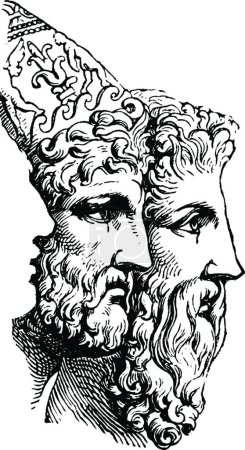 Illustration for Agamemnon, vintage vector illustration - Royalty Free Image