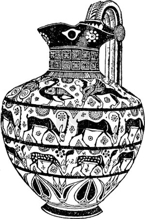 Téléchargez les illustrations : Pot de Rhodes, Poterie de Grèce artisanale - en licence libre de droit