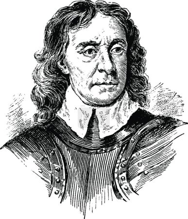 Ilustración de Cromwell, ilustración vectorial vintage - Imagen libre de derechos