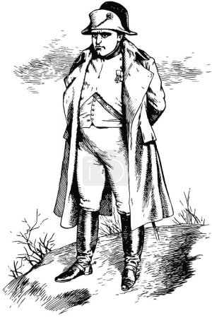 Ilustración de Napoleón, ilustración vectorial vintage - Imagen libre de derechos