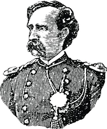 Ilustración de Custer, ilustración vectorial vintage - Imagen libre de derechos