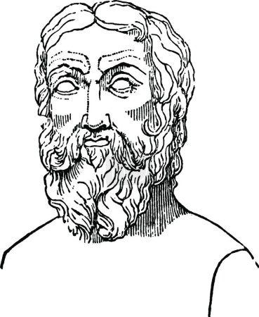 Ilustración de Heródoto, ilustración vectorial vintage - Imagen libre de derechos