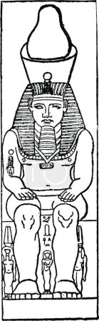 Illustration for "Ramses II, vintage illustration" - Royalty Free Image