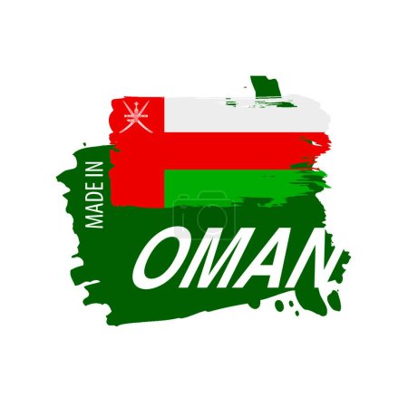 Photo for "Oman flag, vector illustration on a white background" - Royalty Free Image