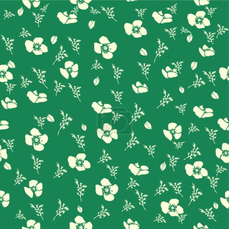 Illustration for Vector poppy seamless pattern - Royalty Free Image
