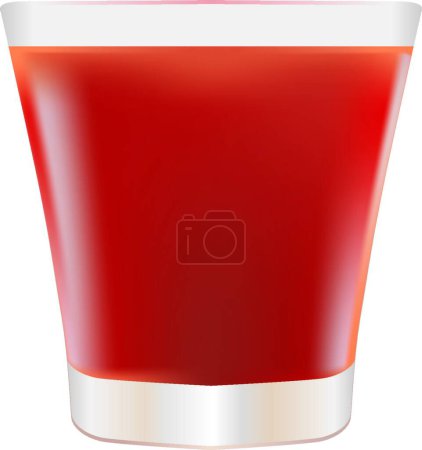Illustration for Bloody mary cocktail, vector illustration simple design - Royalty Free Image