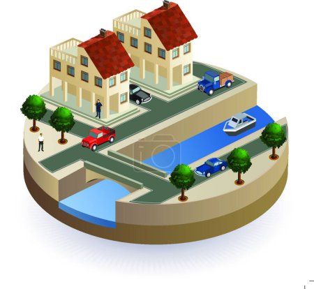 Illustration for Isometric view, vector illustration simple design - Royalty Free Image