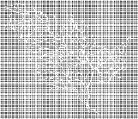 Ilustración de Mississippi River Map, vector ilustración diseño simple - Imagen libre de derechos