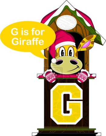 Téléchargez les photos : G est pour Girafe illustration vectorielle - en image libre de droit
