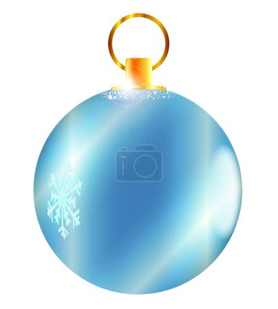 Illustration for Christmas Decoration ball illustration, new year concept - Royalty Free Image