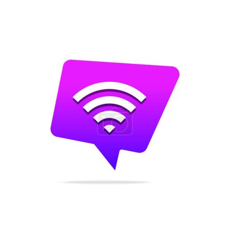 Illustration for "Wifi Signal Symbol Icon, Wireless Network Symbol wifi icon" - Royalty Free Image