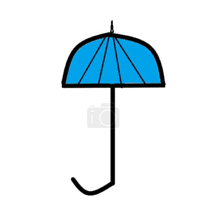 Illustration for Umbrella, vector illustration simple design - Royalty Free Image