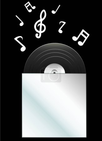 Illustration for "the empty cover record" - Royalty Free Image
