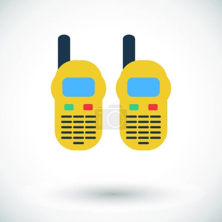 Illustration for Portable radio icon, vector illustration simple design - Royalty Free Image