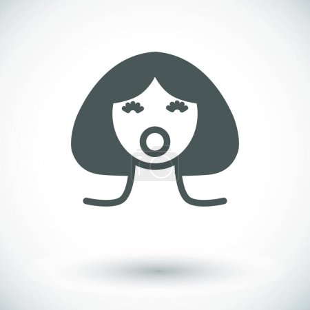 Ilustración de Muñeca sexual icono, vector ilustración diseño simple - Imagen libre de derechos