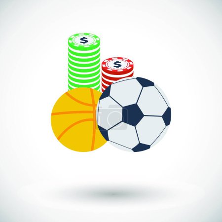 Illustration for Sport games, vector illustration simple design - Royalty Free Image