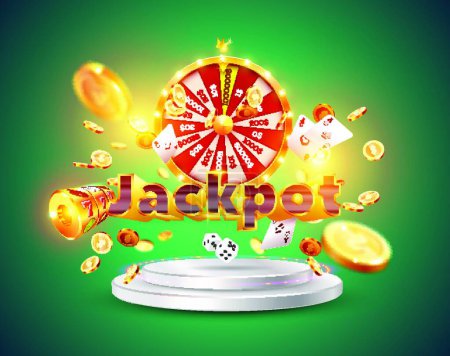 Ilustración de La palabra Jackpot, vector ilustración diseño simple - Imagen libre de derechos