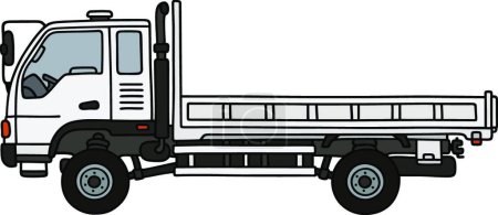 Illustration for Small terrain truck, vector illustration simple design - Royalty Free Image