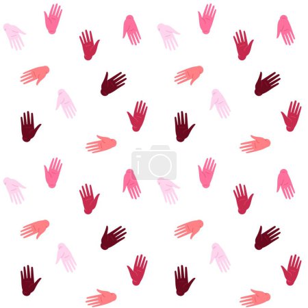 Illustration for "Seamles pattern of hands gestures" - Royalty Free Image