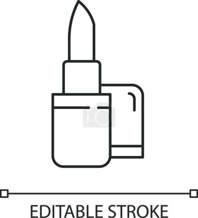 Illustration for Lipstick linear icon design - Royalty Free Image