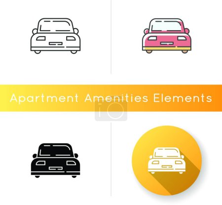 Illustration for Cars vector icons set  , vector illustration - Royalty Free Image
