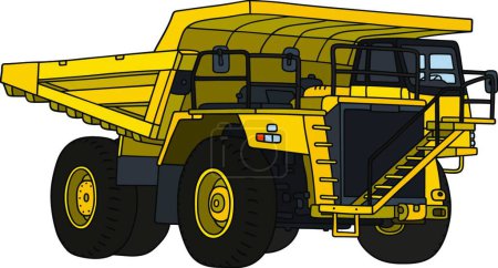 Illustration for "Yellow mining dump truck" - Royalty Free Image