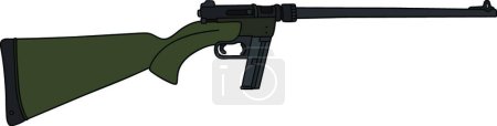 Ilustración de Rifle de pequeño calibre, ilustración vectorial diseño simple - Imagen libre de derechos