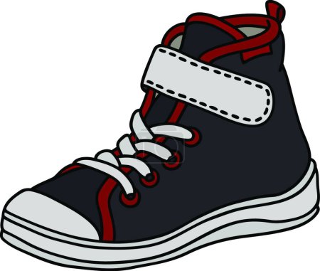 Ilustración de Icono de la zapatilla de deporte, vector ilustración diseño simple - Imagen libre de derechos