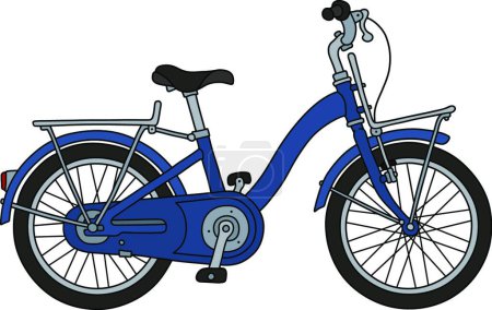 Téléchargez les illustrations : "The old blue bicycle" - en licence libre de droit