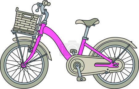 Téléchargez les illustrations : "The retro pink bicycle" - en licence libre de droit