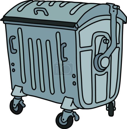 Téléchargez les illustrations : Illustration of The metal container - en licence libre de droit