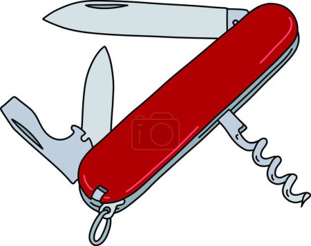 Illustration for "The red pocket knife" - Royalty Free Image
