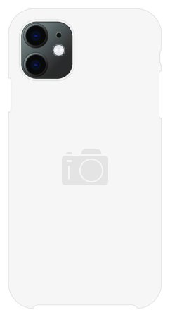 Illustration for "Smartphone case mockup template vector illustration" - Royalty Free Image