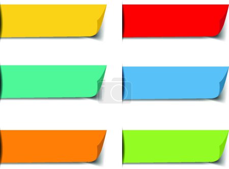 Illustration for "Colorful Web Ribbons Big Set Transparent Background" - Royalty Free Image