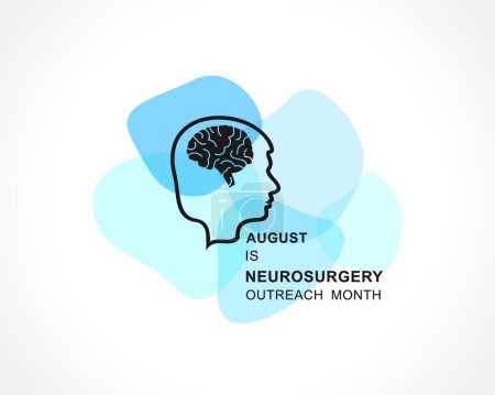 Illustration for "Neurosurgery Outreach Month observed in August" - Royalty Free Image
