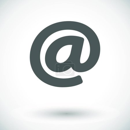 Illustration for "Email single icon.", vector illustration - Royalty Free Image